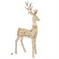 Three Kings 270cm Gold Twist Light Up Christmas Stag Decoration (2506081)Alternative Image1
