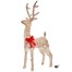 Three Kings 80cm Gold Glitter Twist Light Up Christmas Reindeer Decoration (2506029)Alternative Image1