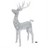 Three Kings 80cm Silver Glitter Twist Light Up Christmas Reindeer Decoration (2506051)Alternative Image1