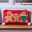 Three Kings 50cm Gingerbread Family Christmas Cushion - Red (2531319) Alternative Image
