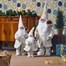 Three Kings 45cm Large Papa Noel Standing Christmas Decoration - Cream (2516014) Alternative Image
