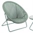 TOBS Faux Rattan Folding Outdoor Garden Furniture Lounge Set in Green (24505)Alternative Image1