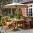 Tom Chambers Hetton Rectangular Wooden Outdoor Dining Set With 4 Chairs (FSC) (GP077)Alternative Image3