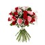 12 Roses & Carnations Cut Flower Hand Tied BouquetAlternative Image1