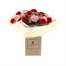 12 Roses & Carnations Cut Flower Hand Tied BouquetAlternative Image3