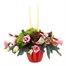 Twin Flame Candle Christmas Floral ArrangementAlternative Image3