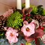 Twin Flame Candle Christmas Floral ArrangementAlternative Image1