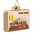 Vondels Credit Card Gold 6.5cm Glass Christmas Ornament (3260100065010) Alternative Image