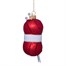 Vondels Knitting Yarn Red 12cm Glass Christmas Ornament (1237000115079) Alternative Image