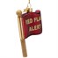 Vondels Red Flag 10.5cm Glass Christmas Ornament (4260721100014) Alternative Image