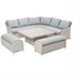 Woodlodge Antigua Pearl and Ash Grey Square Casual Corner Outdoor Garden Furniture Set Alternative Image