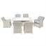 Woodlodge Antigua Pearl and Ash 6 Seat Rectangular Outdoor Garden Furniture Dining SetAlternative Image1