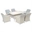 Woodlodge Antigua Pearl and Ash 6 Seat Rectangular Outdoor Garden Furniture Dining SetAlternative Image2