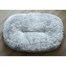 Zoon Grey Plaid Oval Dog Bed CushionAlternative Image2