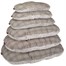 Zoon Grey Plaid Oval Dog Bed CushionAlternative Image3