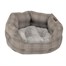 Zoon Grey Plaid S Oval Dog Bed (8002124)Alternative Image1
