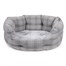 Zoon Grey Plaid S Oval Dog Bed (8002124)Alternative Image4