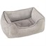 Zoon Silver Square Faux FurBed Dog BedAlternative Image1