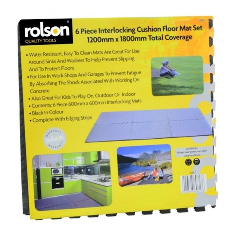 Rolson 6 Piece Floor Mat Set 120 X 180cm 60817