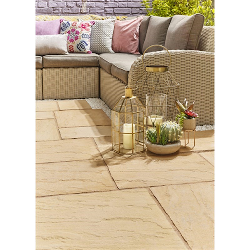 Kelkay Paving Abbey Random Patio Kit York Gold (8583YG)
