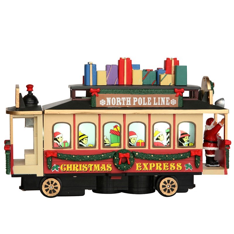 lemax christmas village santa 39 s cable car christmas lemax christmas trains