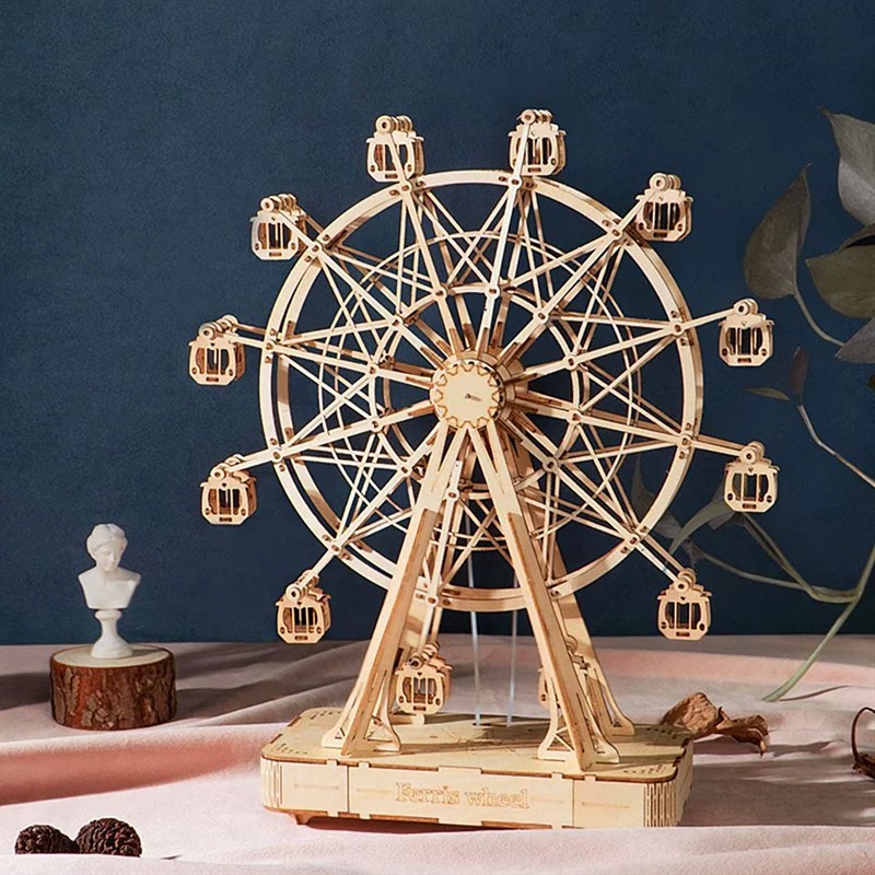 Robotime Ferris Wheel Music Box 3D Wooden Puzzle TGN01