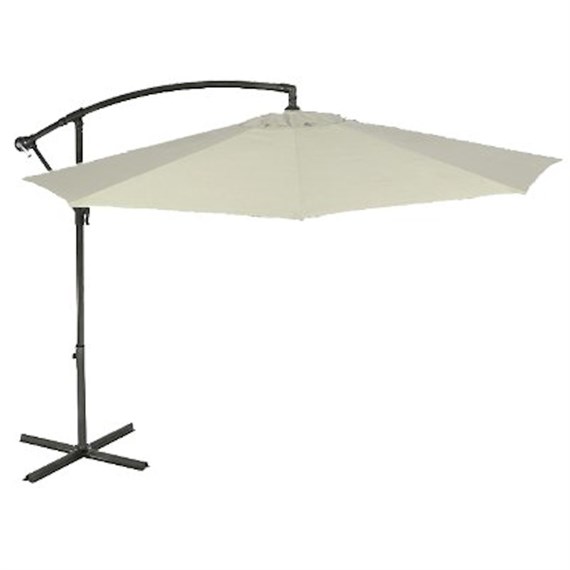 Sturdi 3m Cantilever Garden Parasol - Natural