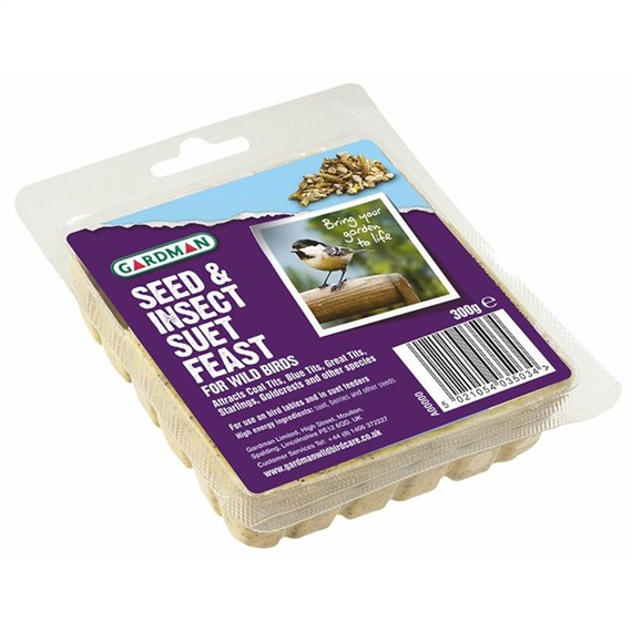 Gardman Seed and Insect Suet Feast Wild Bird Food (A04108)
