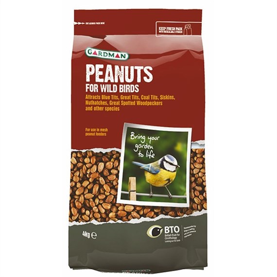 Gardman Peanuts 4kg Wild Bird Food (A05030)