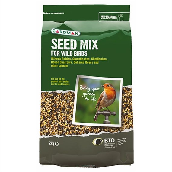 Gardman Seed Mix 2kg Wild Bird Food (A05420)