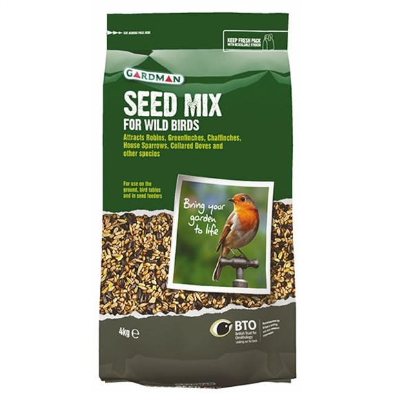 Gardman Seed Mix 4kg Wild Bird Food (A05430)