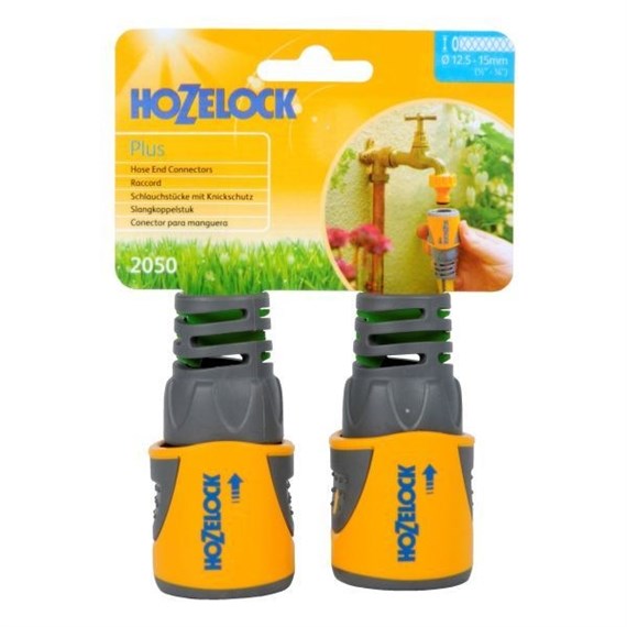 Hozelock Hose End Connector PLUS (Twin Pack) (2050)