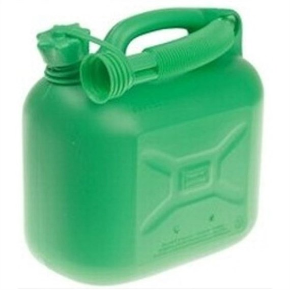 Handy Parts 5L Plastic Petrol Can - Green (HP-204)