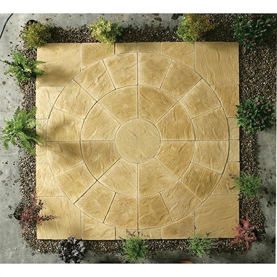 Kelkay Abbey Circle Paving Kit York Gold 2.4m (8504YG)