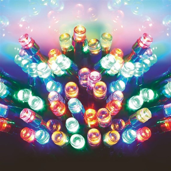 Premier 50 Multi-Coloured LEDs with Timer (LB112382M) Battery Operated Christmas Lights