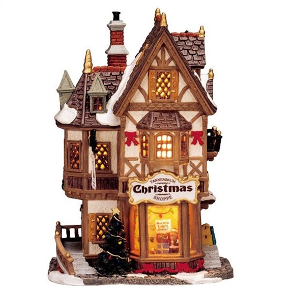 Lemax Christmas Village - Tannenbaum Christmas Shoppe Battery Operated Building (35845)