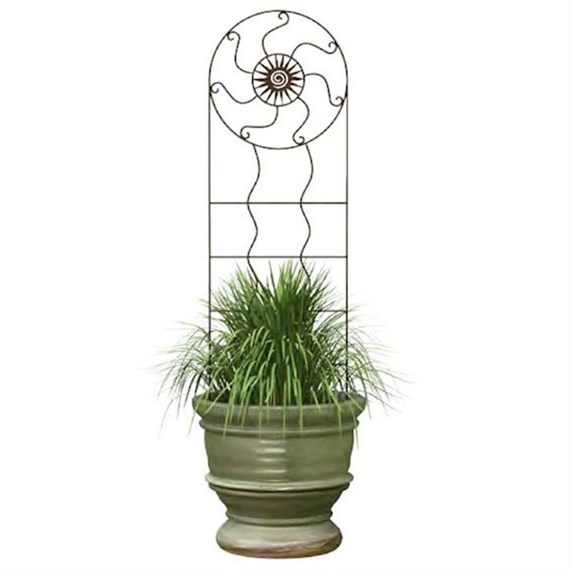 Panacea Aztec Sun Pot Trellis - Rust (84440)