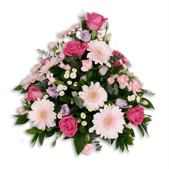 With Sympathy Flowers - Pink & Lilac Posy 