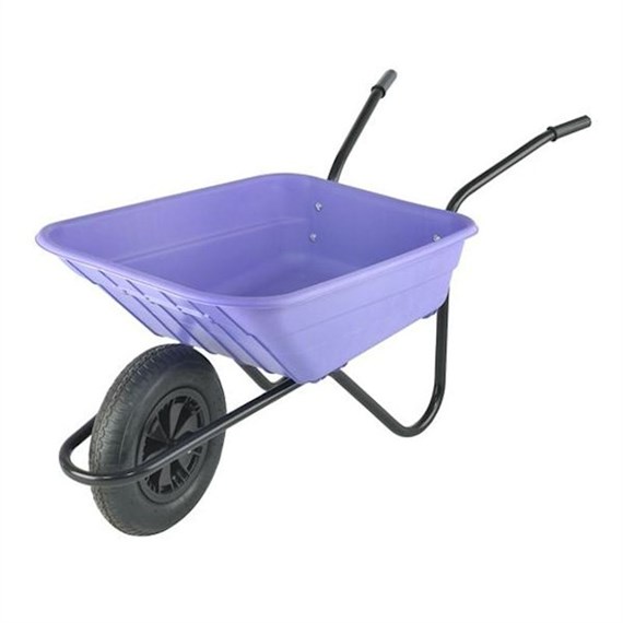 Walsall Wheelbarrow Co. - The Shire 90L Poly Pneumatic Lilac (SHLILP)