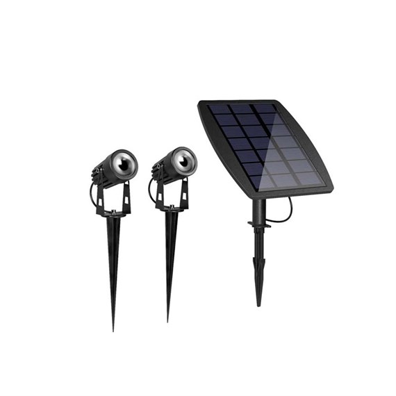 Atlas Spotlights Outdoor Garden Solar Light - Set of 2 (SS9998)