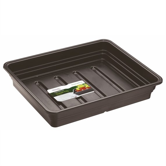 Stewart Garden Premium Extra Deep Gravel Tray without Holes - 22cm - Black (2332005)