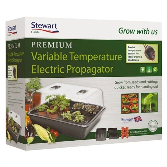 Stewart Garden Premium Variable Control Electric Propagator - 52cm - Black (2599005)