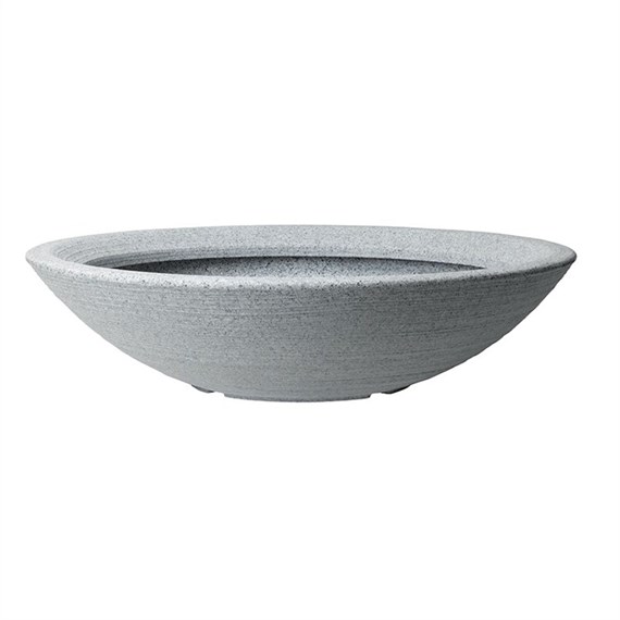 Stewart Garden 60cm Varese Low Bowl Alpine Grey (4110077)