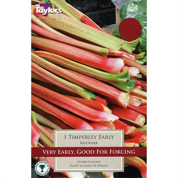 Taylors Bulbs Rhubarb Timperley Early (Single Pack) (SVEG4)
