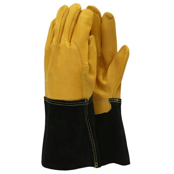 Town and Country Ladies Deluxe Premium Leather Gauntlet Gloves (TGL109M)