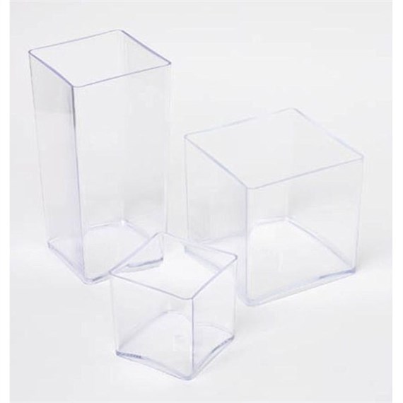 APAC Clear Acrylic Designer Cube - 15 x 15 x 15cm (4120)