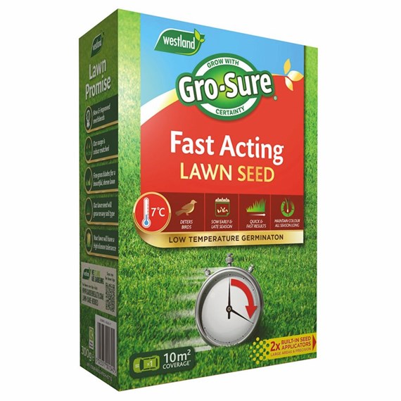 Gro-Sure Fast Acting Grass Lawn Seed - 50 sq.m - 1.5 kg
