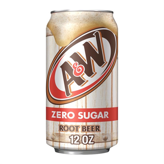 A&W Zero Root Beer 355ml American Import Soft Drink