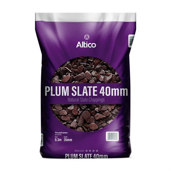 Altico Plum Slate 40mm Stone Chippings (A10201)