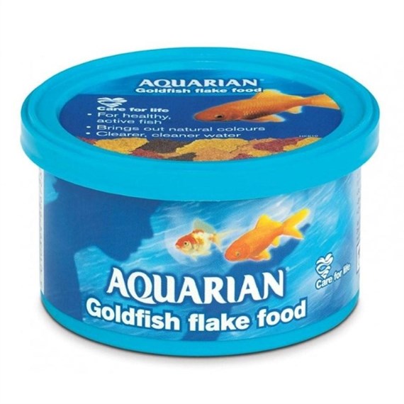 Aquarian Goldfish Flake 25g Fish Food Aquatic